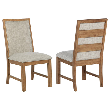 Coaster Bruner Upholstered Dining Side Chair Brown (Set of 2)