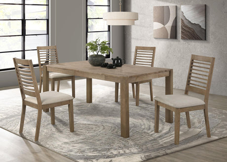 Coaster Scottsdale 5-piece Rectangular Dining Set Brown Washed