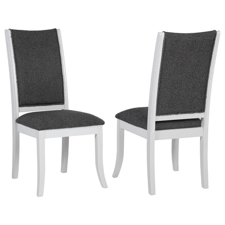 Coaster Judd Upholstered Dining Side Chair Pearl White (Set of 2)