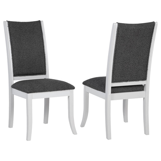 Coaster Judd Upholstered Dining Side Chair Pearl White (Set of 2)