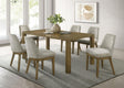 Coaster Castlewood 7-piece 71-inch Rectangular Dining Set Brown Oak