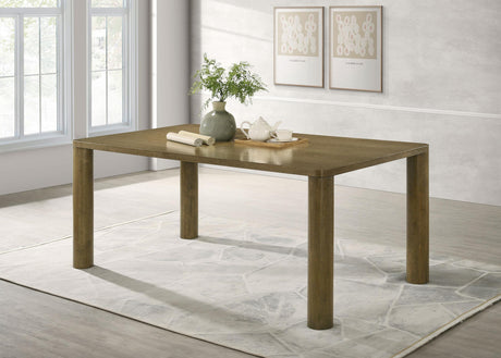Coaster Castlewood 71-inch Rectangular Wood Dining Table Brown Oak