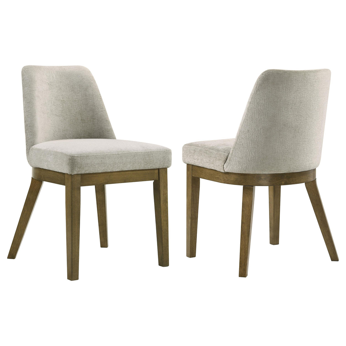 Coaster Castlewood Upholstered Dining Side Chair Brown Oak (Set of 2)