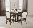 Coaster Landon 5-piece 60-inch Round Dining Table Set Rich Brown