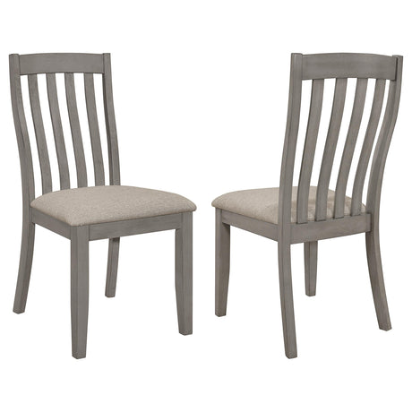 Coaster Nogales Wood Dining Side Chair Coastal Grey (Set of 2)