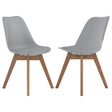 Coaster Caballo Polypropylene Dining Side Chair Grey (Set of 2)