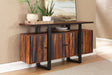 Coaster Ditman 4-door Solid Wood Sideboard Buffet Grey Sheesham