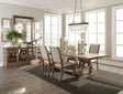 Coaster Brockway 5-piece Extension Leaf Dining Set Barley Brown