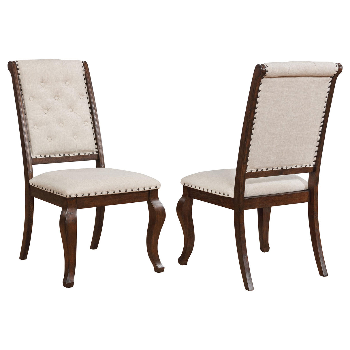 Coaster Brockway Upholstered Dining Chair Barley Java (Set of 2)