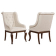 Coaster Brockway Upholstered Arm Chair Barley Java (Set of 2)