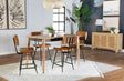 Coaster Partridge 5-piece Counter Dining Set Sheesham and Camel