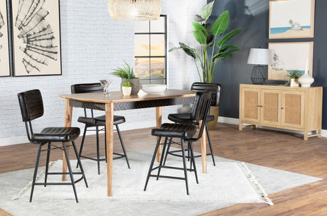 Coaster Partridge 5-piece Counter Dining Set Sheesham and Espresso