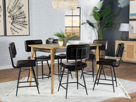 Coaster Partridge 7-piece Counter Dining Set Sheesham and Espresso