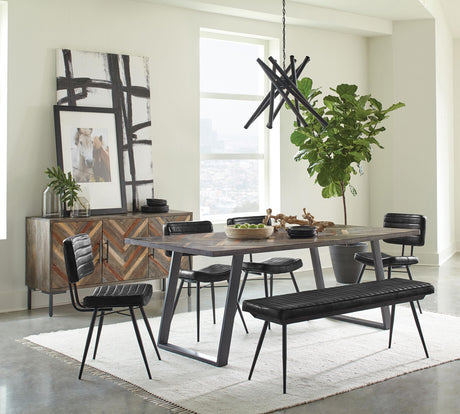 Coaster Misty 6-piece Rectangular Dining Set Sheesham and Espresso