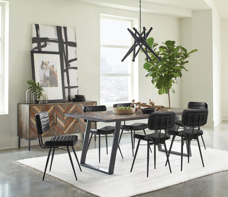 Coaster Misty 7-piece Rectangular Dining Set Sheesham and Espresso