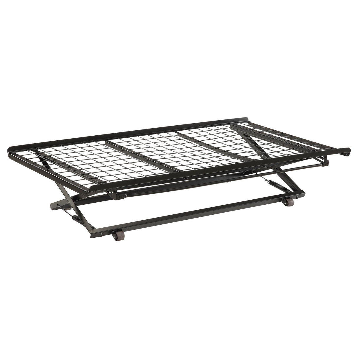 Coaster Eden Metal Twin Pop Up Trundle Bed Black