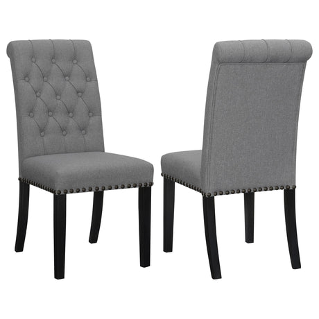 Coaster Alana Fabric Upholstered Dining Side Chair Grey (Set of 2)