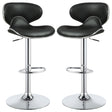 Coaster Edenton Upholstered Adjustable Bar Stool Black (Set of 2)