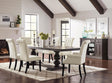 Coaster Phelps 5-piece Rectangular Dining Table Set Distressed Noir