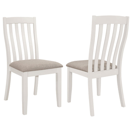 Coaster Nogales Wood Dining Side Chair Off White (Set of 2)