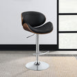 Coaster Harris Adjustable Bar Stool Black and Chrome