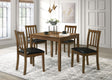Coaster Parkwood 5-piece Square Dining Table Set Honey Brown