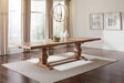 Coaster Florence 126-inch Extension Dining Table Rustic Honey