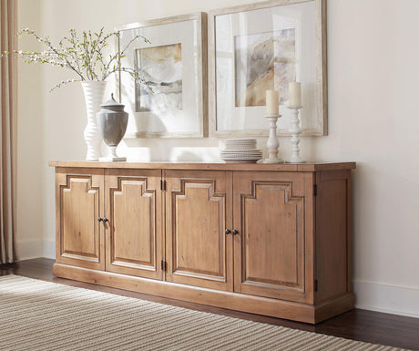 Coaster Florence 4-door Dining Sideboard Buffet Cabinet Rustic Honey