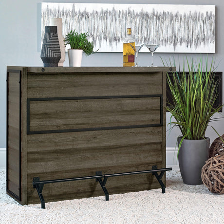 Coaster Joe 5-shelf Composite Wood Home Bar Wine Cabinet Aged Oak