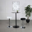 Coaster Keanu Curved 29-inch Cloud-Shaped Bistro Bar Table Black