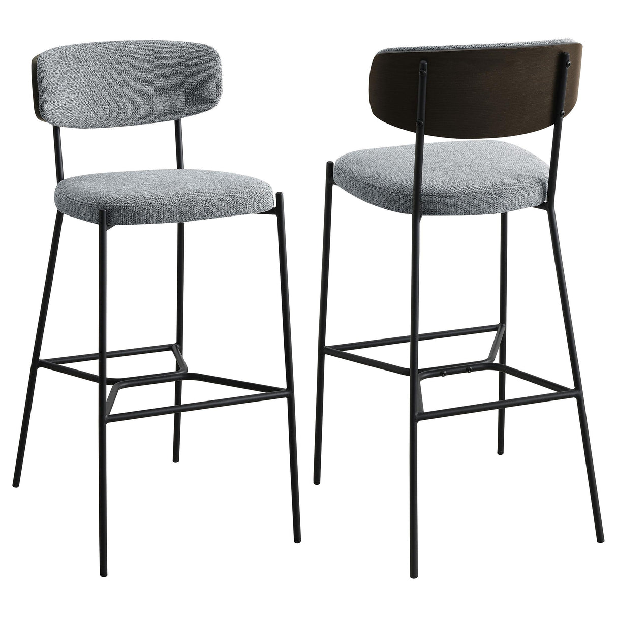 Coaster Elison Pub Height Bar Stool Grey (Set of 2)