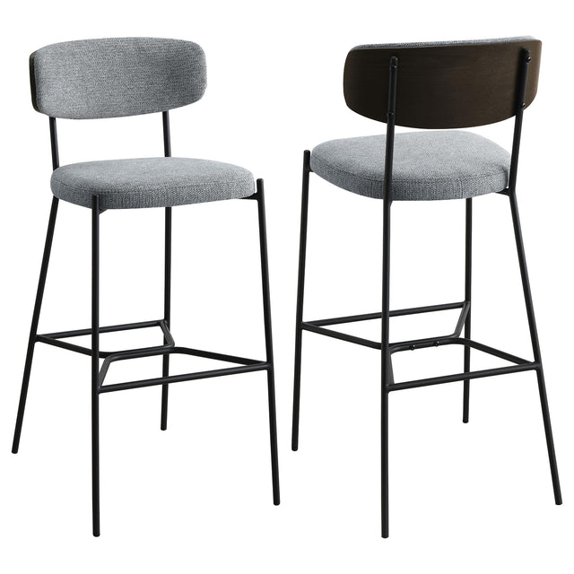 Coaster Elison Pub Height Bar Stool Grey (Set of 2)
