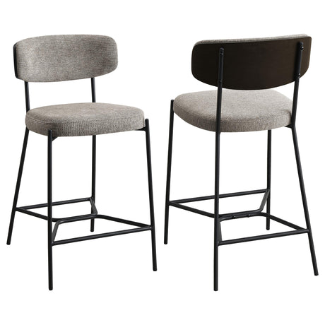 Coaster Elison Counter Height Bar Stool Light Brown (Set of 2)