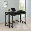 Coaster Hawes 4-piece Multipurpose Counter Height Table Set Black
