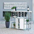 Coaster Gallimore 2-door Bar Cabinet Wine Storage White High Gloss