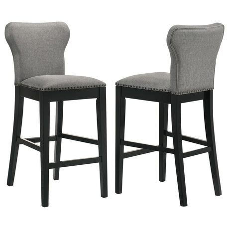 Coaster Rolando Fabric Upholstered Bar Chair Grey (Set of 2)