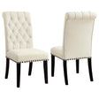 Coaster Alana Fabric Upholstered Dining Side Chair Beige (Set of 2)