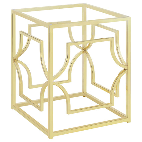 Coaster Starlight Square Metal Dining Table Base Brass