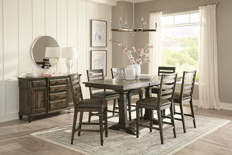 Coaster Avenue 76-inch Extension Counter Dining Table Dark Pine
