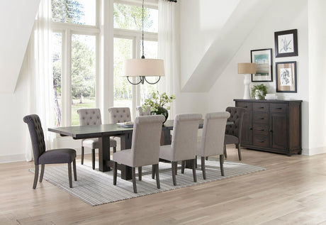Coaster Calandra 9-piece Extension Leaf Dining Set Beige & Grey