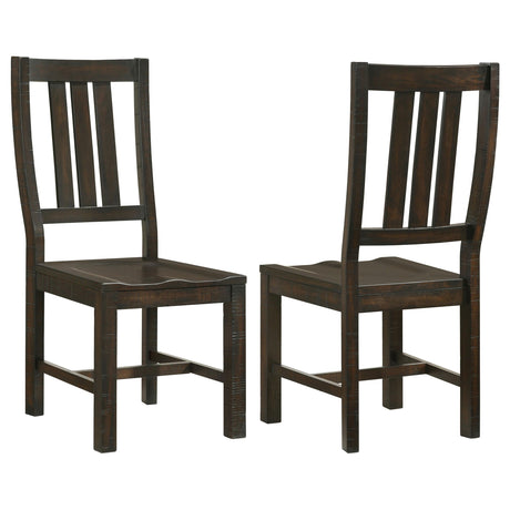 Coaster Calandra Wood Dining Side Chair Vintage Java (Set of 2)