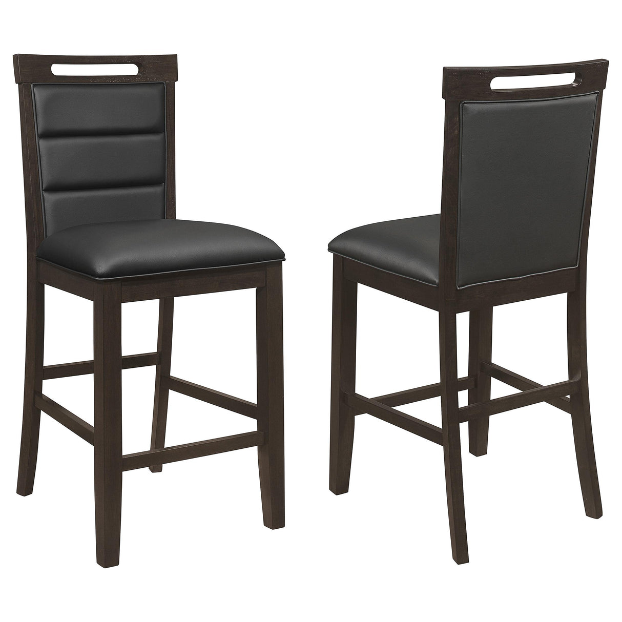 Coaster Prentiss Upholstered Counter Chair Cappuccino (Set of 2)