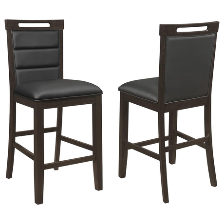 Coaster Prentiss Upholstered Counter Chair Cappuccino (Set of 2)