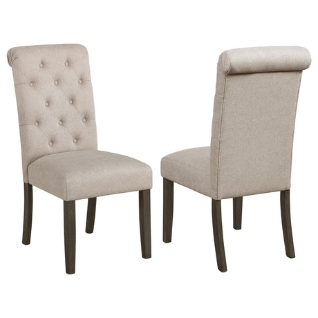 Coaster Balboa Fabric Upholstered Dining Side Chair Beige (Set of 2)