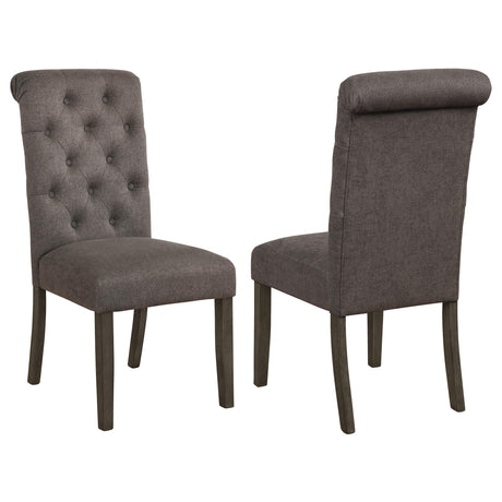 Coaster Balboa Fabric Upholstered Dining Side Chair Grey (Set of 2)