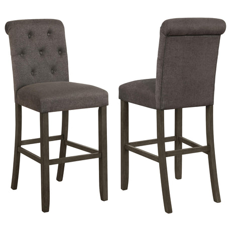 Coaster Balboa Fabric Upholstered Bar Chair Grey (Set of 2)