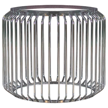 Coaster Veena Round Metal Dining Table Base Chrome