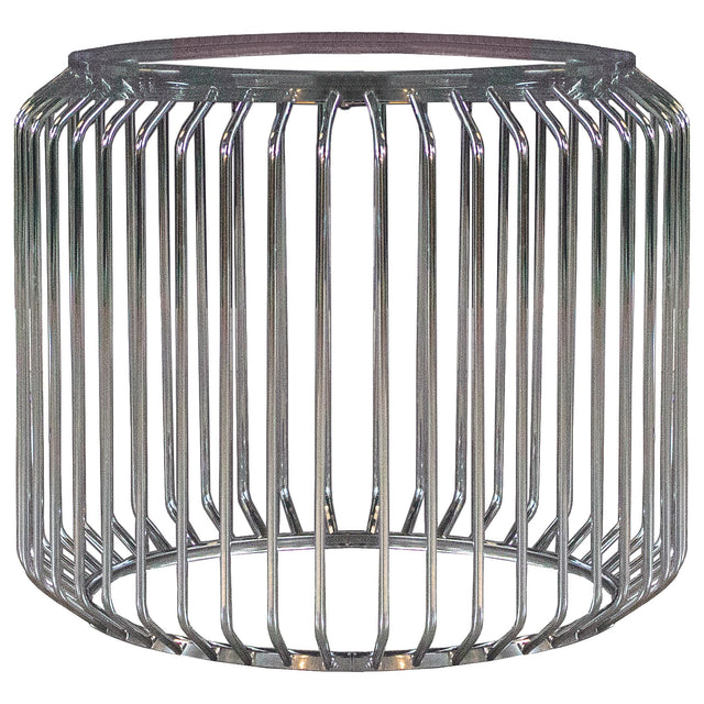 Coaster Veena Round Metal Dining Table Base Chrome