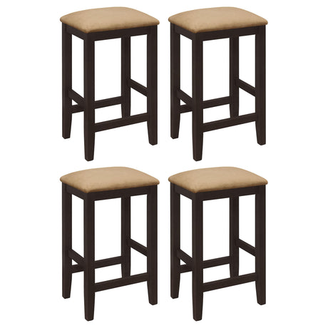 Coaster Gabriel Backless Counter Stool Cappuccino (Set of 4)