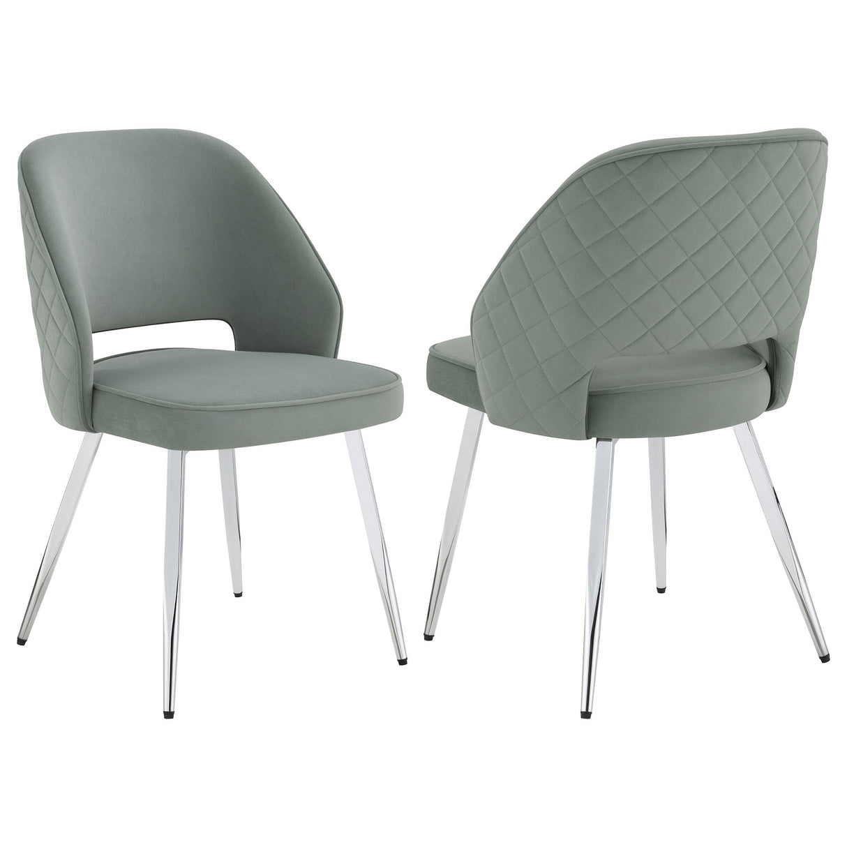 Coaster Hastings Upholstered Dining Side Chair Grey (Set of 2)